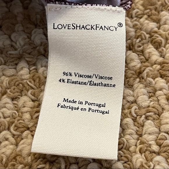 LoveShackFancy Poeta Dress in Cherry Wine Medium NWT - Picture 10 of 12